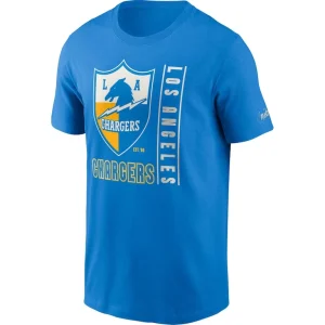 Los angeles chargers nike lockup essential t shirt Powder blue M