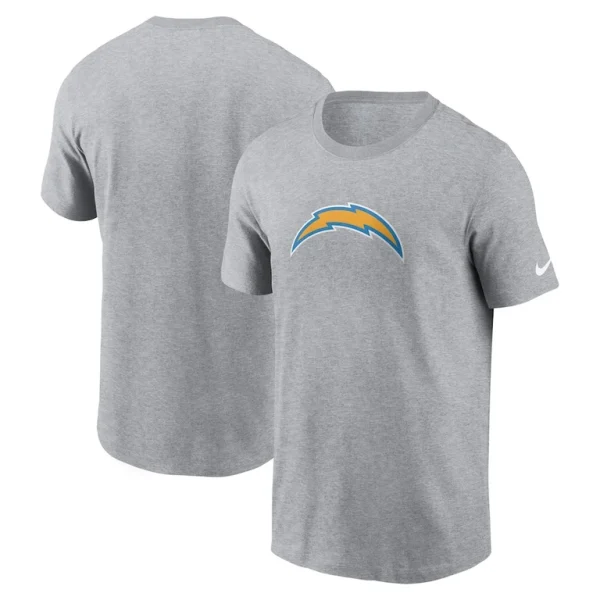 Los angeles chargers nike logo essential t shirt Gray