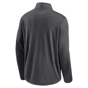 Los angeles chargers nike logo pacer performance half zip jacket anthracite Multi L