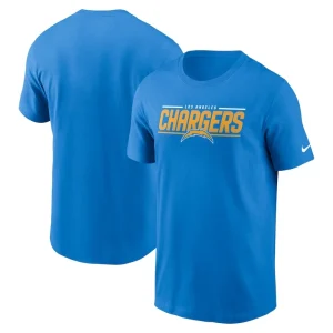 Los angeles chargers nike muscle t shirt Powder blue