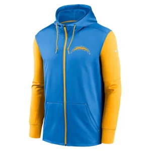 Los angeles chargers nike performance full zip hoodie Powder blue M