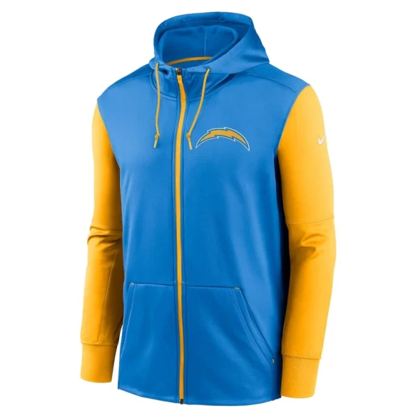 Los angeles chargers nike performance full zip hoodie Powder blue M