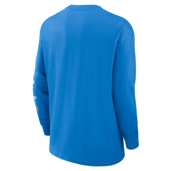 Los angeles chargers nike rewind heavy max 90 pocket long sleeve t shirt Powder blue L