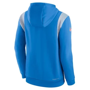 Los angeles chargers nike sideline athletic stack performance pullover hoodie Powder blue L