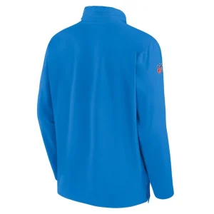 Los angeles chargers nike sideline coach half zip jacket Powder blue L