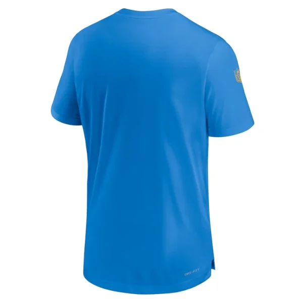 Los angeles chargers nike sideline coach performance t shirt Powder blue L