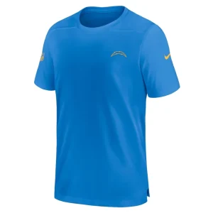 Los angeles chargers nike sideline coach performance t shirt Powder blue M