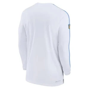 Los angeles chargers nike sideline coach uv performance long sleeve t shirt White L