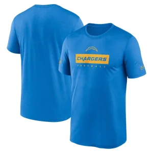 Los angeles chargers nike sideline legend performance t shirt Powder blue