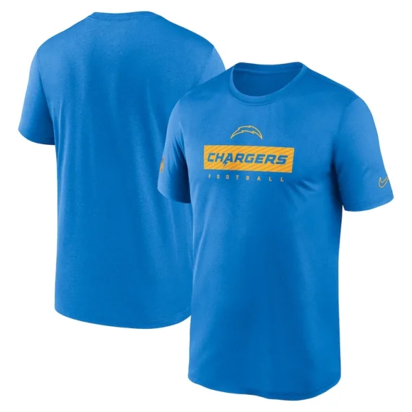 Los angeles chargers nike sideline legend performance t shirt Powder blue
