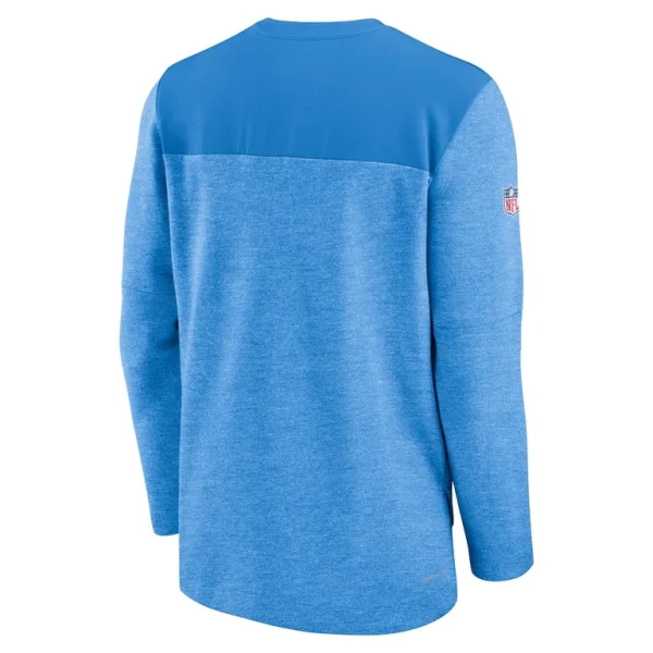 Los angeles chargers nike sideline lockup performance quarter zip top Powder blue L
