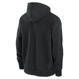 Los angeles chargers nike sideline performance full zip hoodie jacket Black L