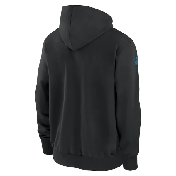 Los angeles chargers nike sideline performance full zip hoodie jacket Black L