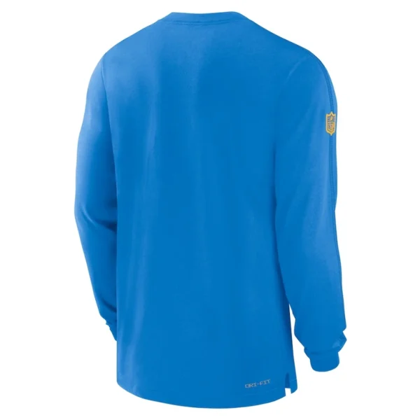 Los angeles chargers nike sideline player performance long sleeve t shirt Powder blue L