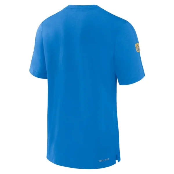 Los angeles chargers nike sideline player performance t shirt Powder blue L