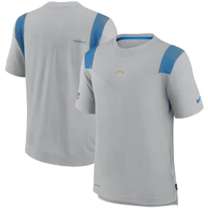 Los angeles chargers nike sideline player uv performance t shirt Gray