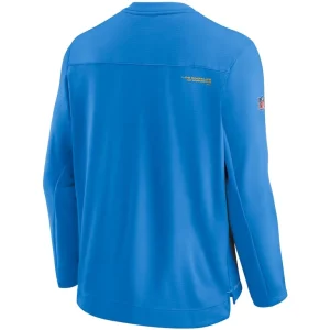 Los angeles chargers nike sideline team performance pullover sweatshirt Powder blue L