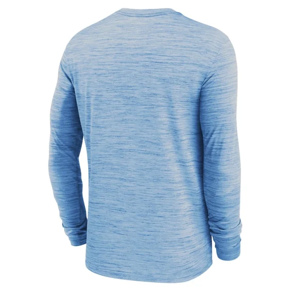 Los angeles chargers nike sideline team velocity performance long sleeve t shirt Powder blue L