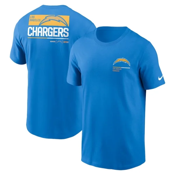 Los angeles chargers nike team incline t shirt Powder blue
