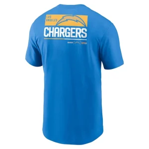 Los angeles chargers nike team incline t shirt Powder blue L