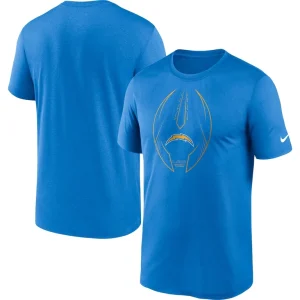 Los angeles chargers nike team legend icon performance t shirt Powder blue
