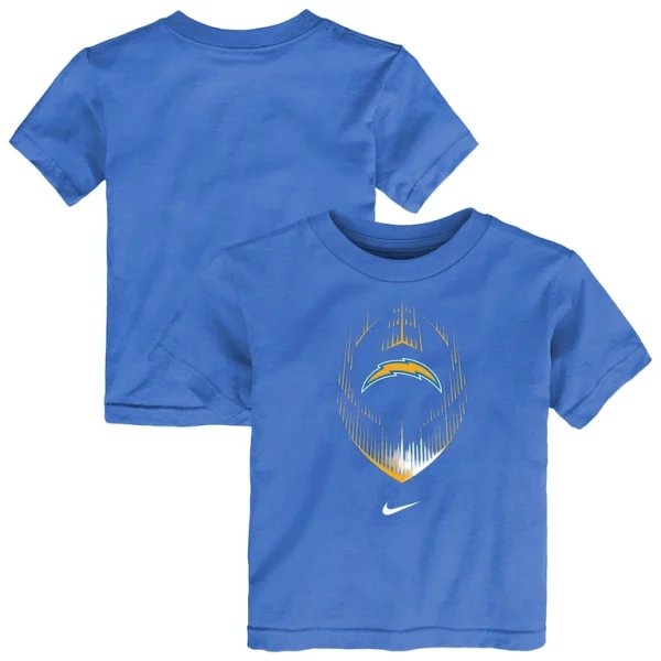 Los angeles chargers nike toddler legend icon performance t shirt Powder blue