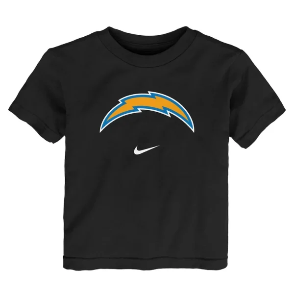Los angeles chargers nike toddler logo t shirt Black