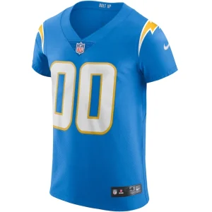 Los angeles chargers nike vapor elite custom jersey Powder blue 44