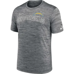 Los angeles chargers nike velocity arch performance t shirt anthracite Multi M