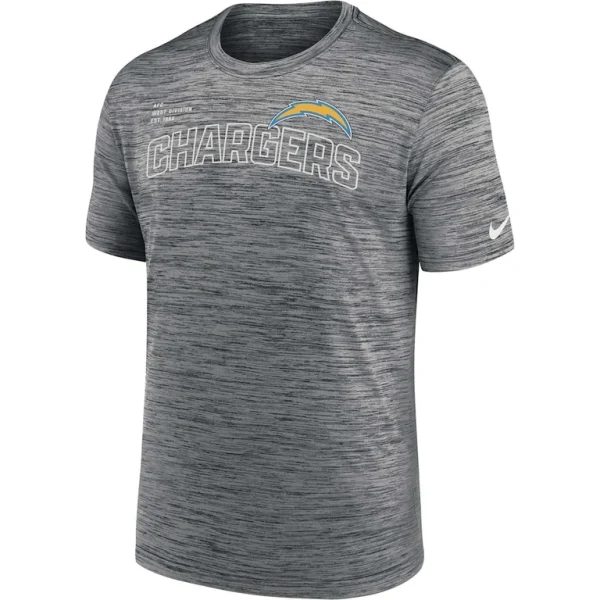 Los angeles chargers nike velocity arch performance t shirt anthracite Multi M