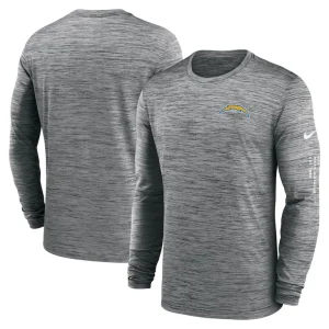 Los angeles chargers nike velocity long sleeve t shirt anthracite Multi