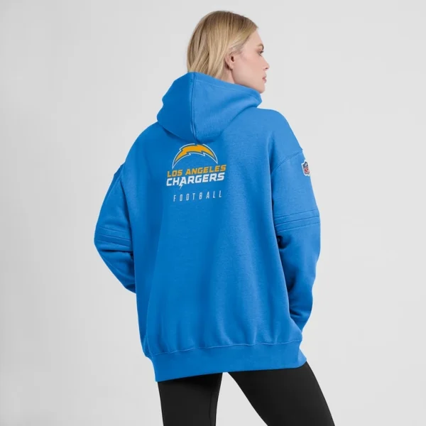 Los angeles chargers nike womens 2023 sideline club fleece pullover hoodie Powder blue XL