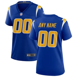 Los angeles chargers nike womens alternate custom game jersey Royal