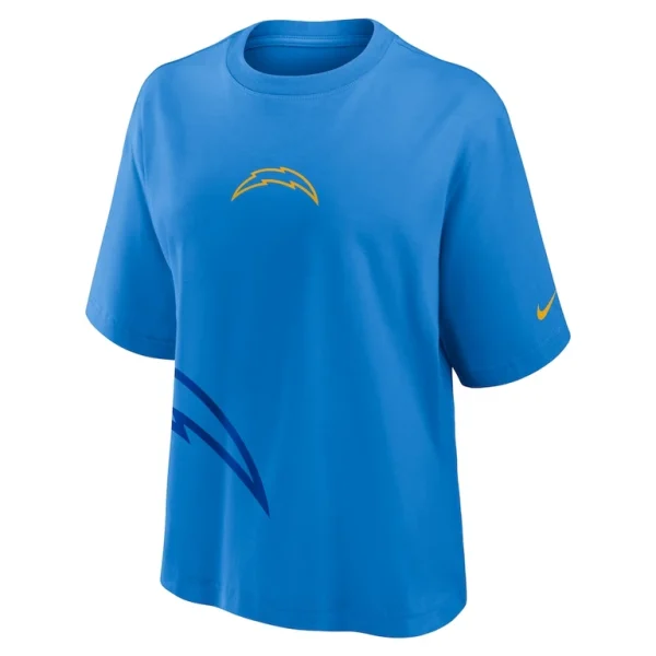 Los angeles chargers nike womens boxy t shirt Powder blue S