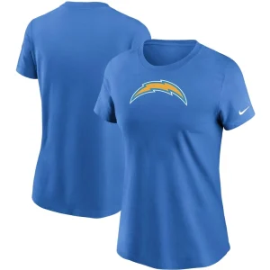 Los angeles chargers nike womens logo essential t shirt Powder blue