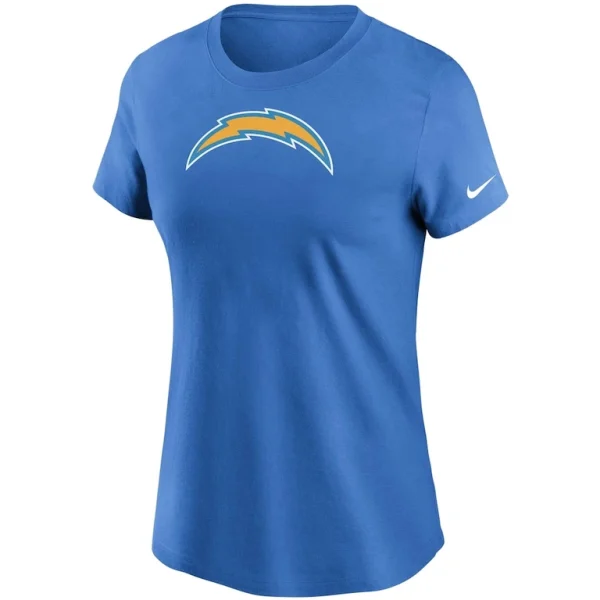 Los angeles chargers nike womens logo essential t shirt Powder blue S