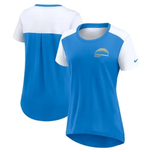 Los angeles chargers nike womens performance fashion t shirt Powder blue