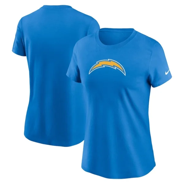 Los angeles chargers nike womens primary logo t shirt Powder blue