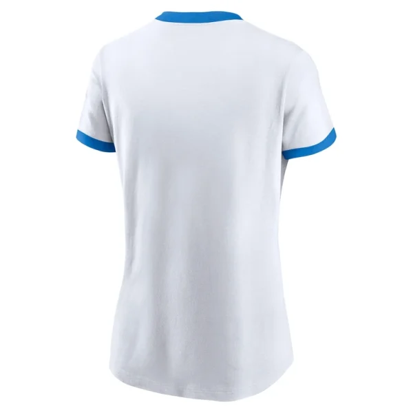 Los angeles chargers nike womens rewind ringer tri blend t shirt White M