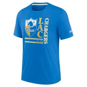 Los angeles chargers nike wordmark logo tri blend t shirt Powder blue M