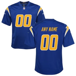 Los angeles chargers nike youth alternate custom game jersey Royal