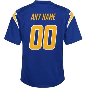 Los angeles chargers nike youth alternate custom game jersey Royal Yth L