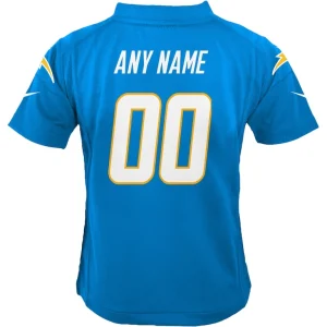 Los angeles chargers nike youth custom game jersey Powder blue Yth L