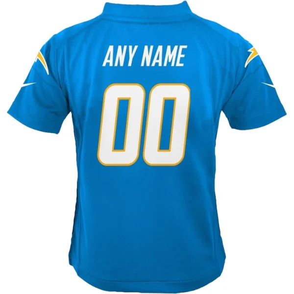 Los angeles chargers nike youth custom game jersey Powder blue Yth L