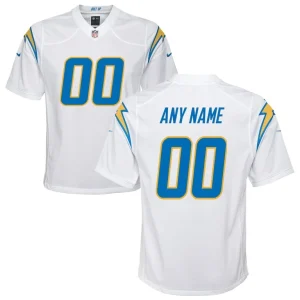 Los angeles chargers nike youth custom game jersey White
