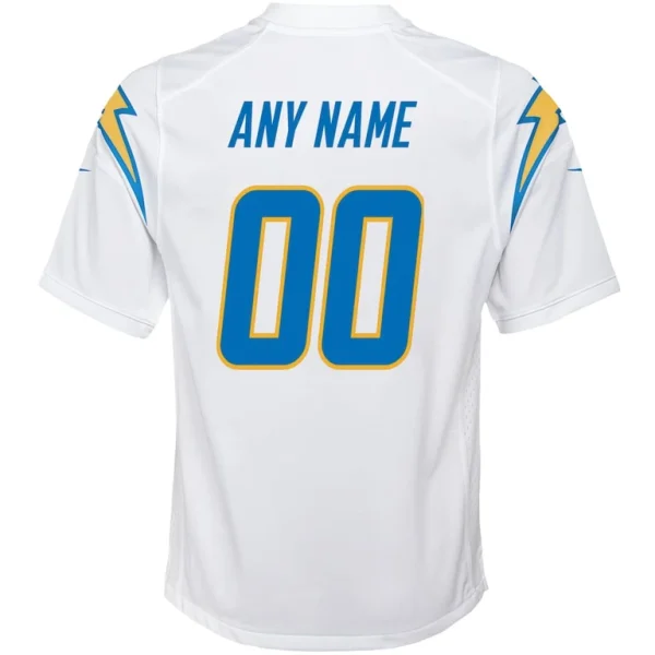 Los angeles chargers nike youth custom game jersey White Yth L