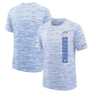 Los angeles chargers nike youth sideline velocity performance t shirt Powder blue