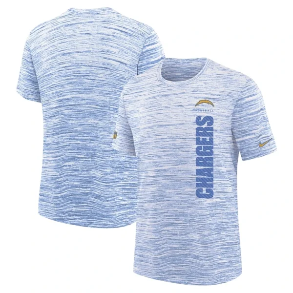 Los angeles chargers nike youth sideline velocity performance t shirt Powder blue