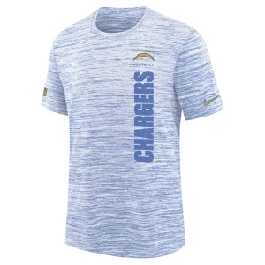 Los angeles chargers nike youth sideline velocity performance t shirt Powder blue Yth M