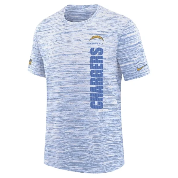 Los angeles chargers nike youth sideline velocity performance t shirt Powder blue Yth M